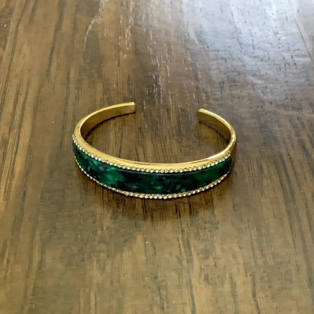 Ann Taylor tortoiseshell print cuff bracelet